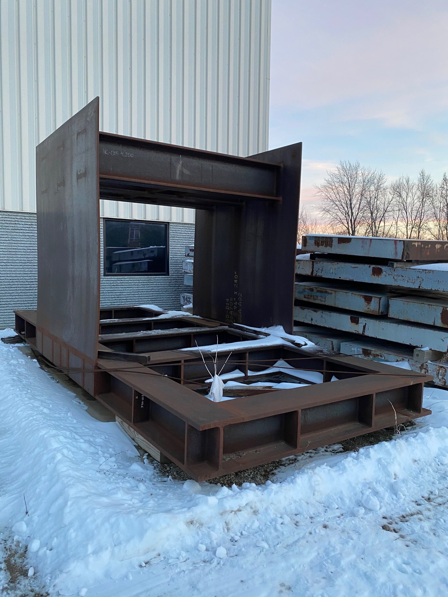 Nesting Slab Weights with Cradle, For Crane Testing - 249,000 Lbs Total