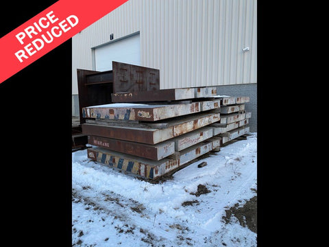 Nesting Slab Weights with Cradle, For Crane Testing - 249,000 Lbs Total