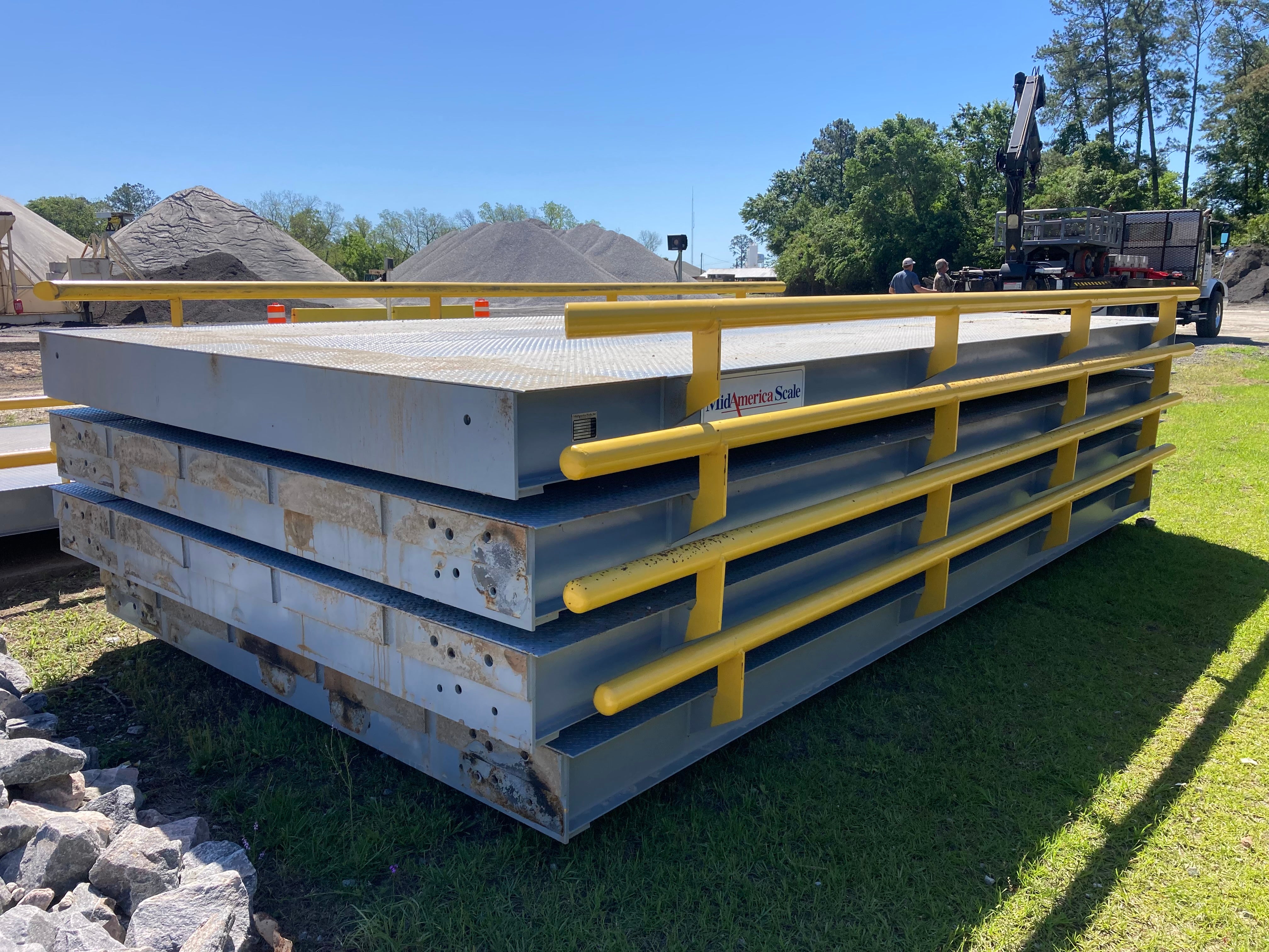 Nearly New Mid-America TS Series Steel Deck Truck Scale, 80 x 10 w/10 Year Warranty - For Sale in Georgia