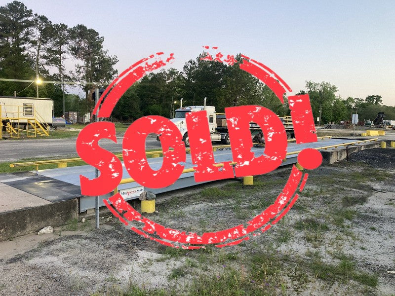 Nearly New Mid-America TS Series Steel Deck Truck Scale, 80 x 10 w/10 Year Warranty - For Sale in Georgia