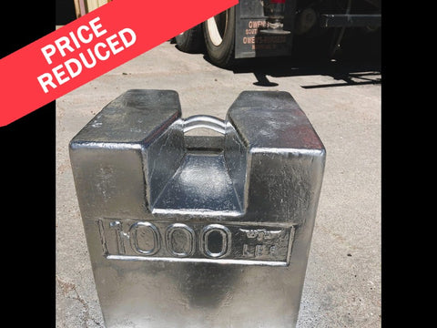 (16) Used 1,000 LB Block Style Test Weights - For Sale in Nebraska