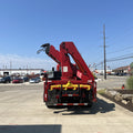 Used 1997 Peterbilt 385 Open Body Flatbed Test Truck with Crane