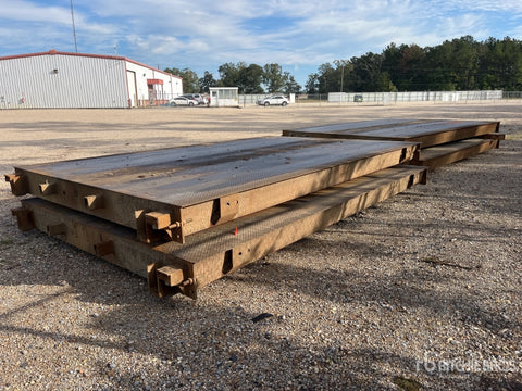 Used Mettler Toledo Steel Deck Truck Scale, 70 x 11 - Deck, no Electronics, For Sale in Louisiana