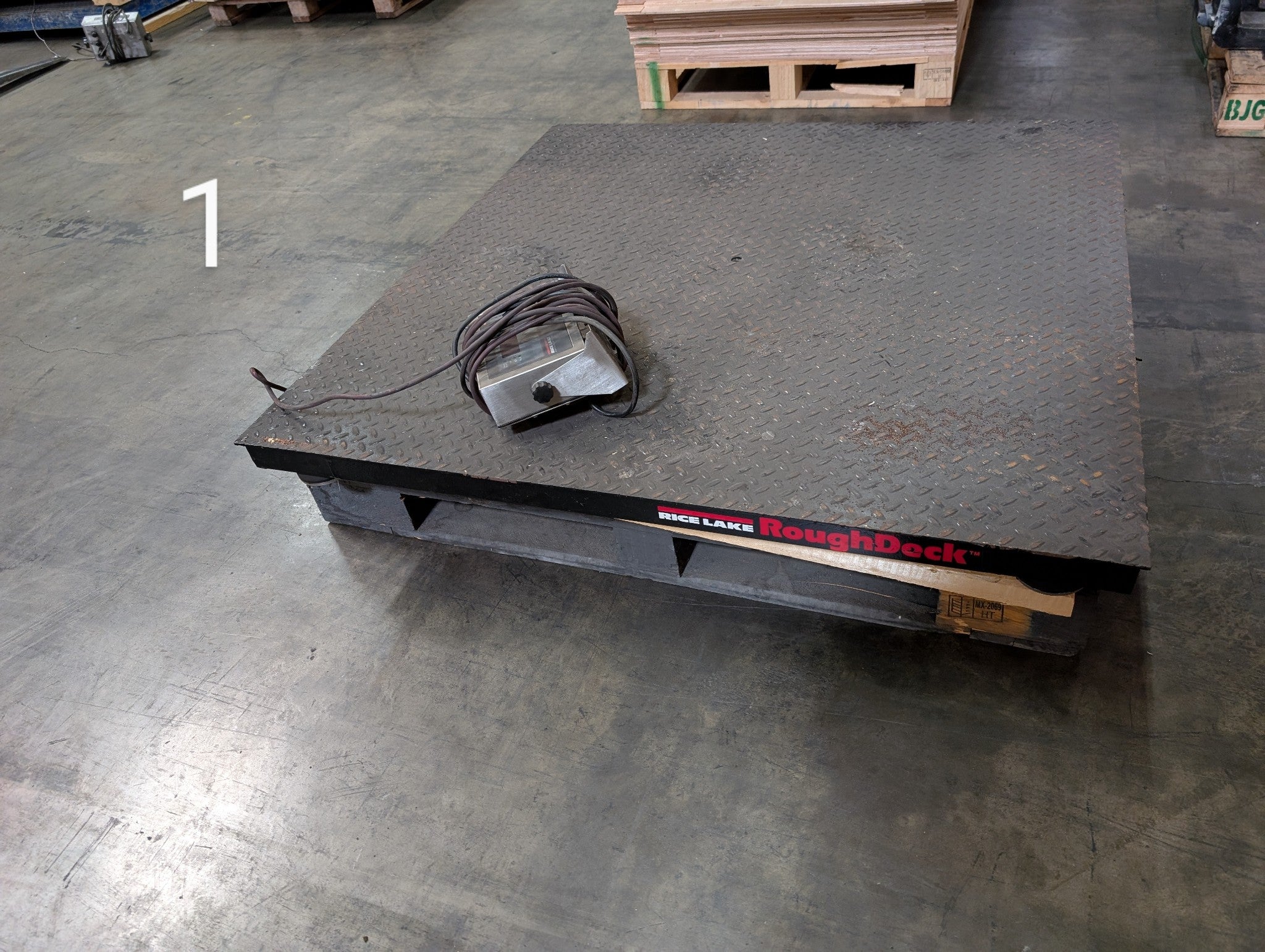 Lot of Seven (7) Used Name Brand 4 x 4 Floor Scales, 10k capacity each