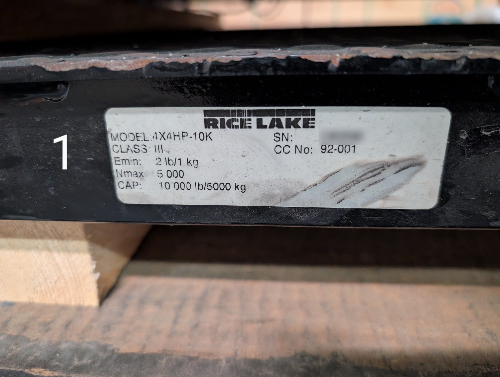 Lot of Seven (7) Used Name Brand 4 x 4 Floor Scales, 10k capacity each