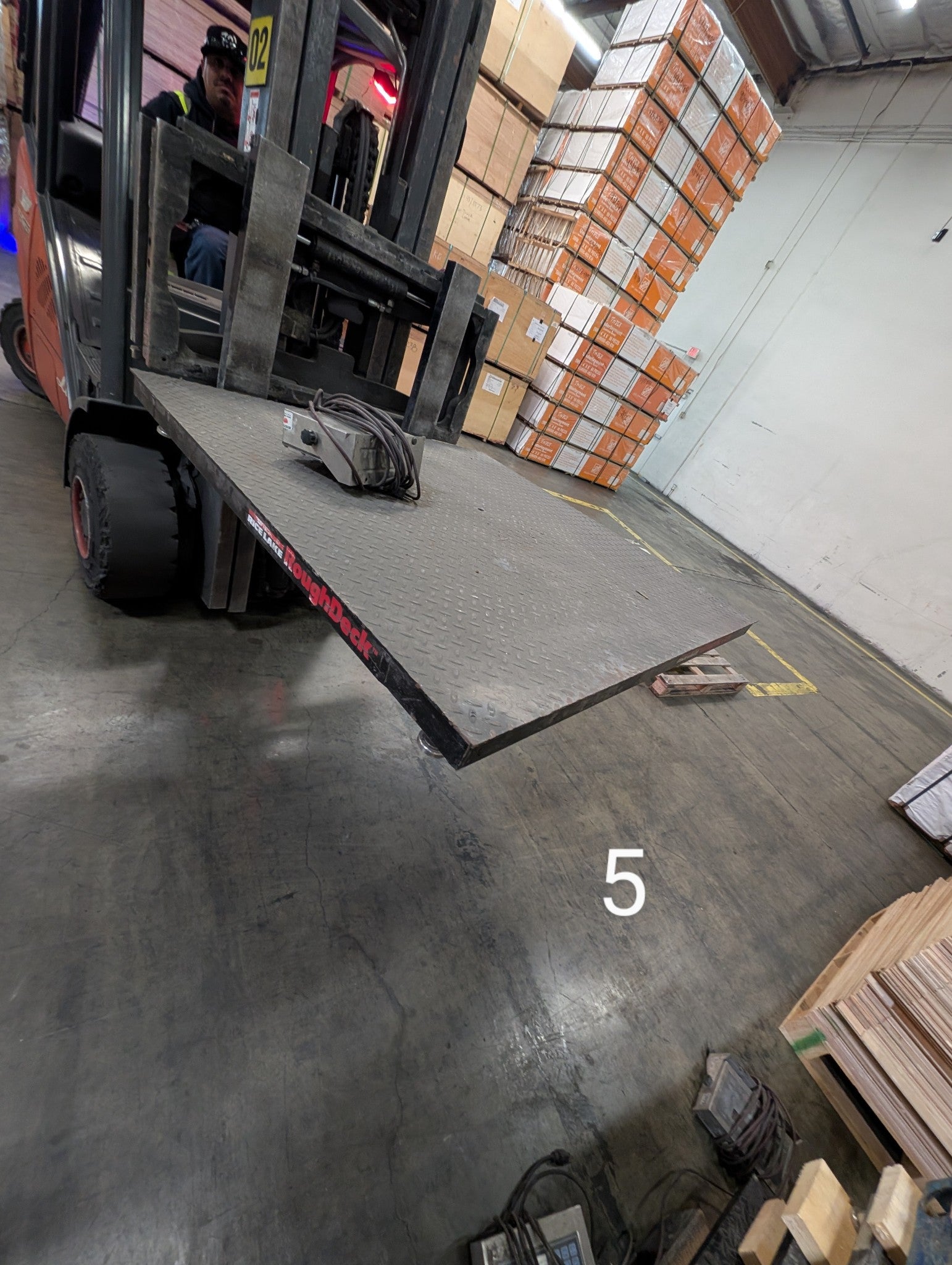 Lot of Seven (7) Used Name Brand 4 x 4 Floor Scales, 10k capacity each