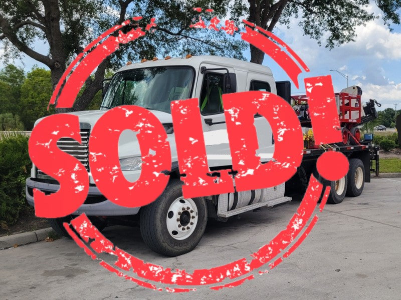 Used 2012 Freightliner M2 106 Crew Cab Test Truck with Boom