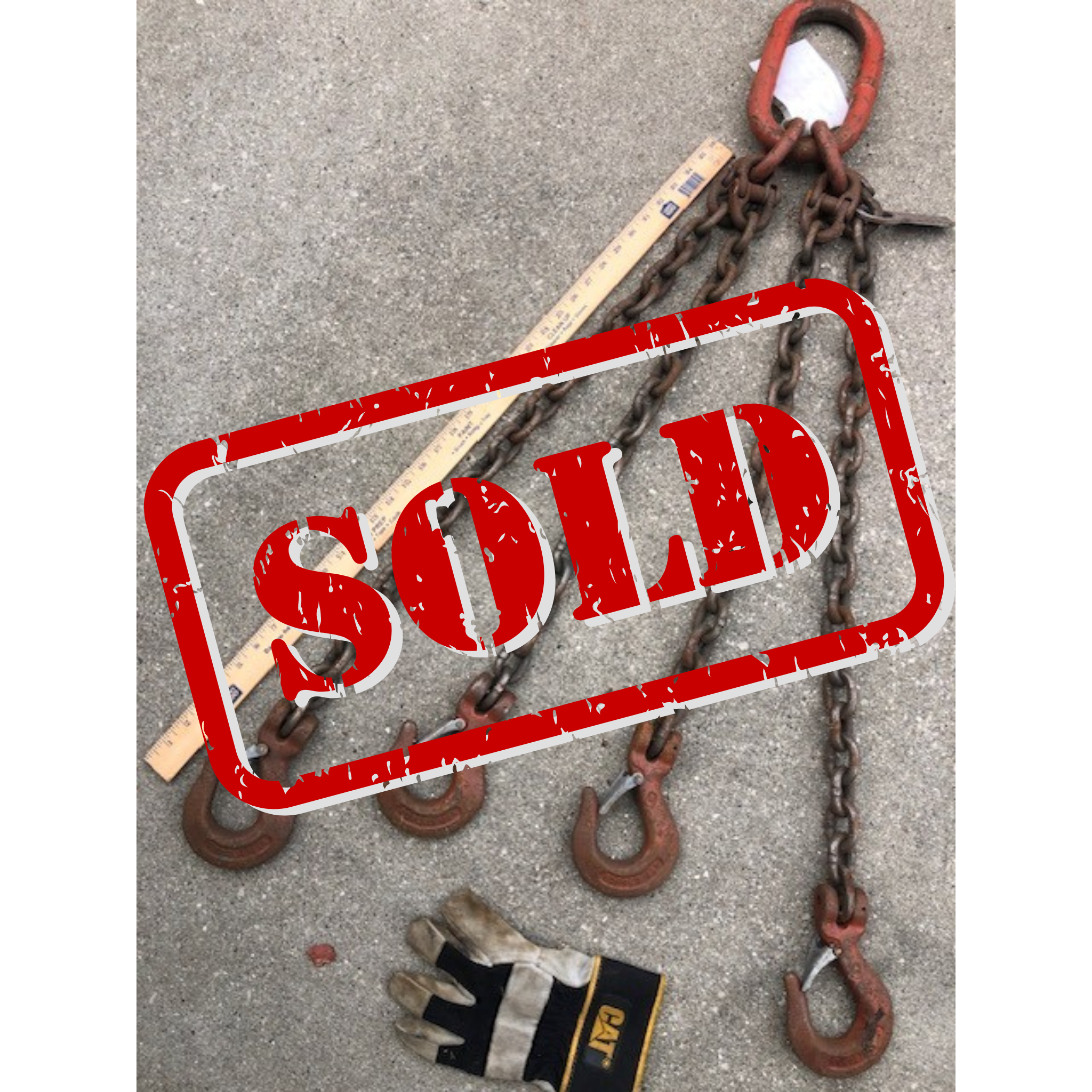 Used Crane Chain Set for Lifting Test Weights - Michigan