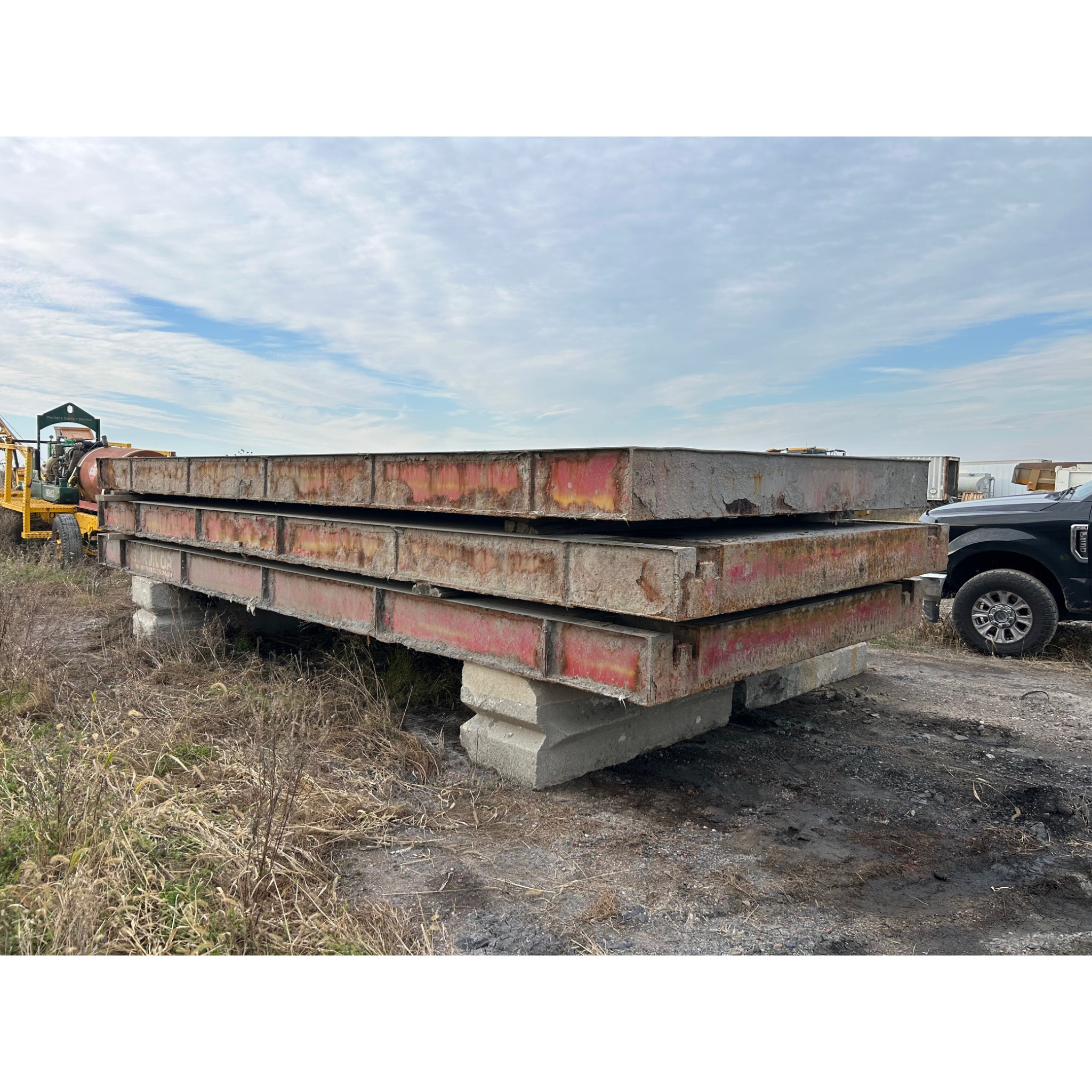 Used Rice Lake OTR 70x10 Concrete Deck Truck Scale