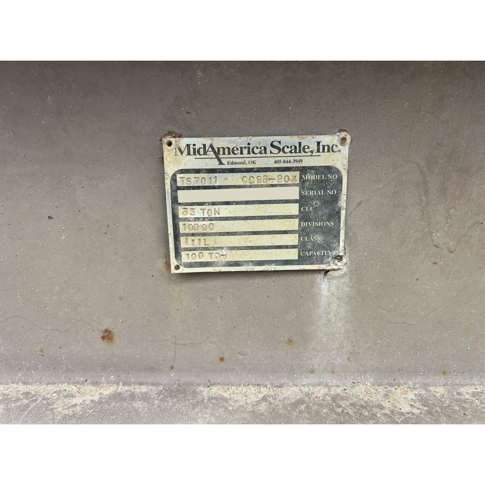 Used Mid America TS7011 Steel Deck Truck Scale - Located in Missouri