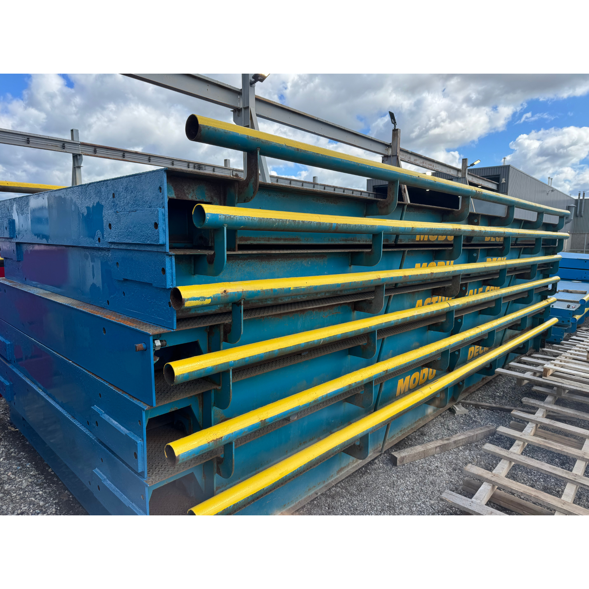 (2) Used Active Scale 70 x 10 Heavy Duty Truck Scales – 3/8" Steel Deck, 270,000 lb Capacity – New York