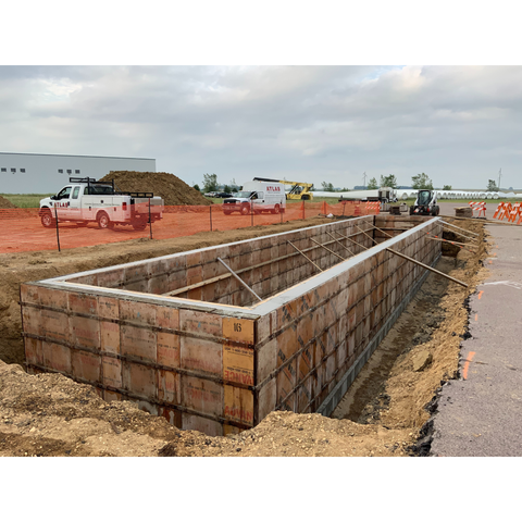 Advanced 6” Concrete Scale Pit Forms – 80’ x 12’ Complete Set w/ Panels & Brackets