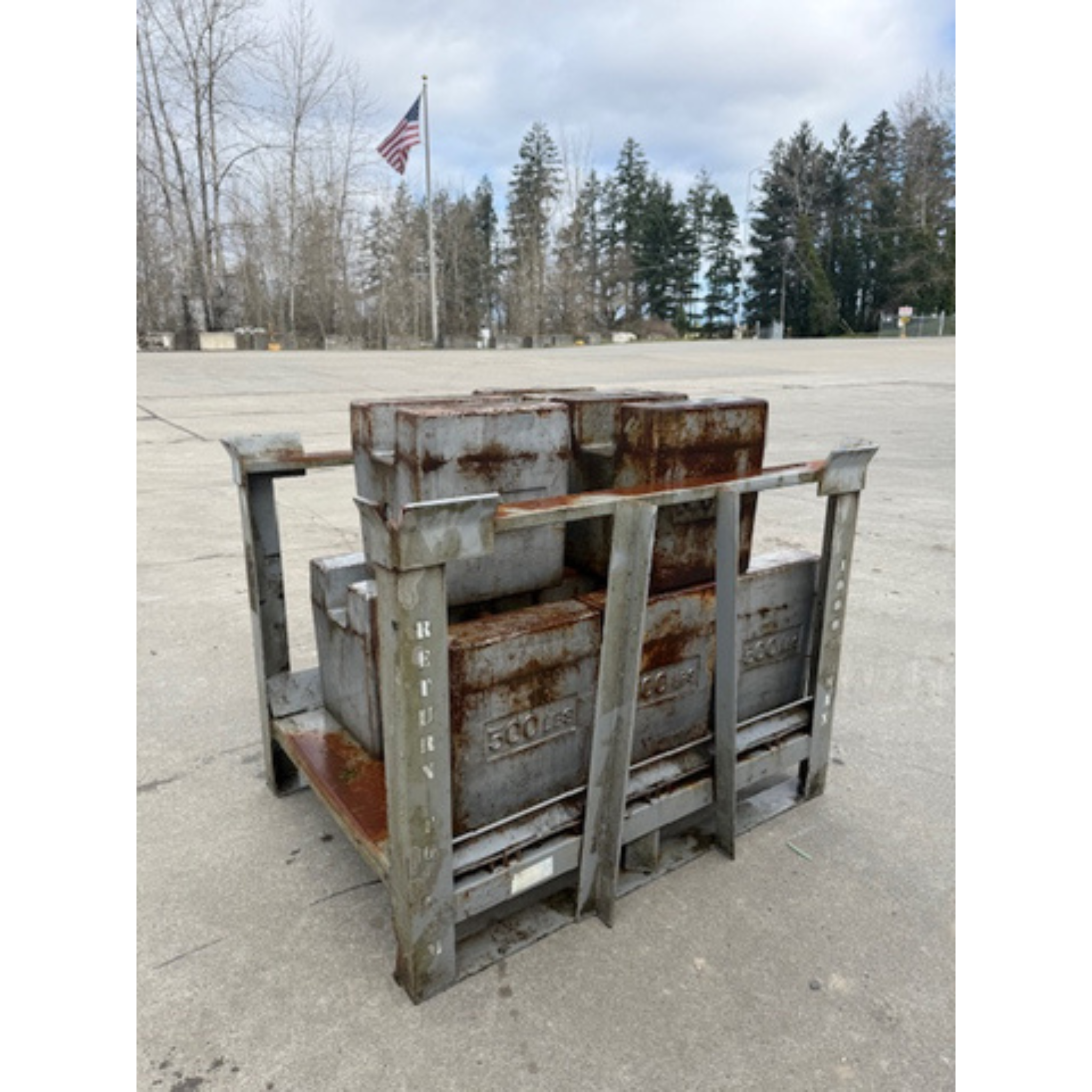 Used 500 lb Block Style Test Weights, Industrial Scale Calibration Weights - For Sale in Washington