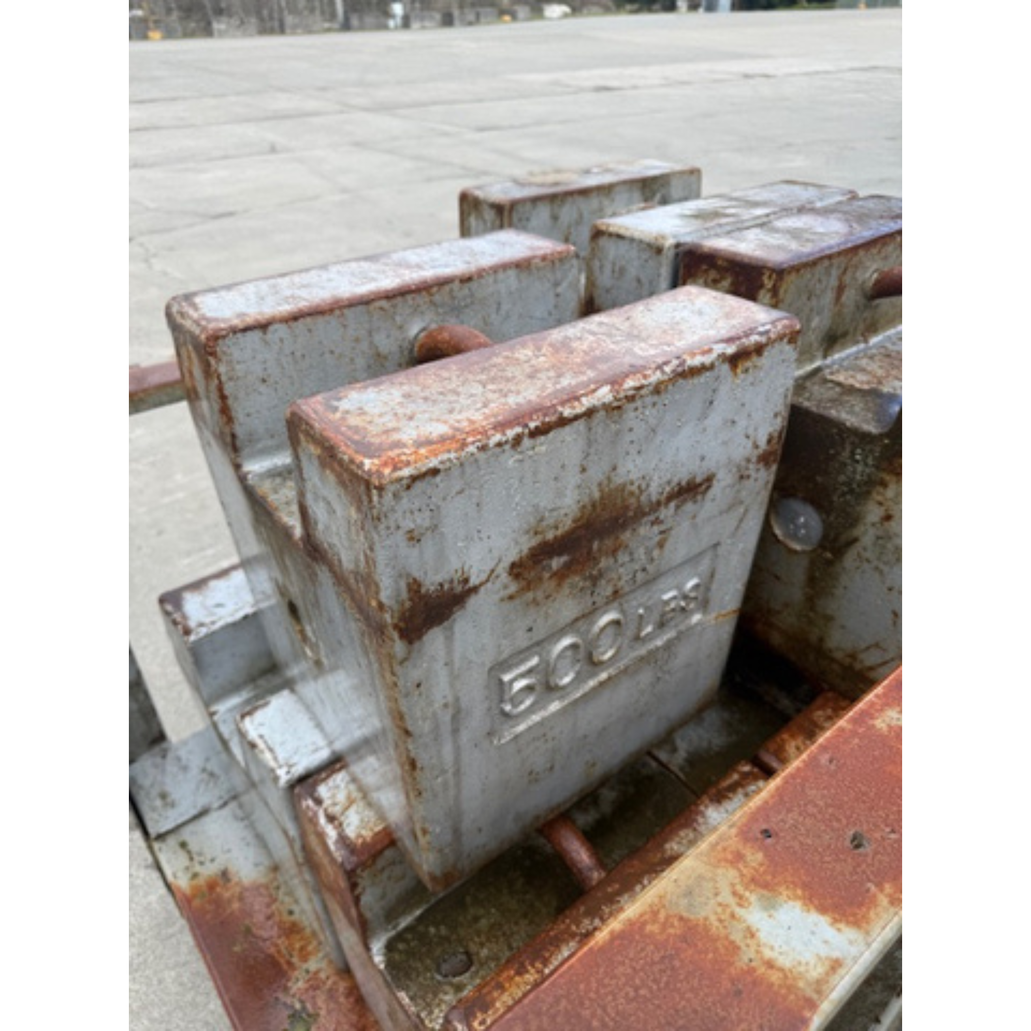 Used 500 lb Block Style Test Weights, Industrial Scale Calibration Weights - For Sale in Washington