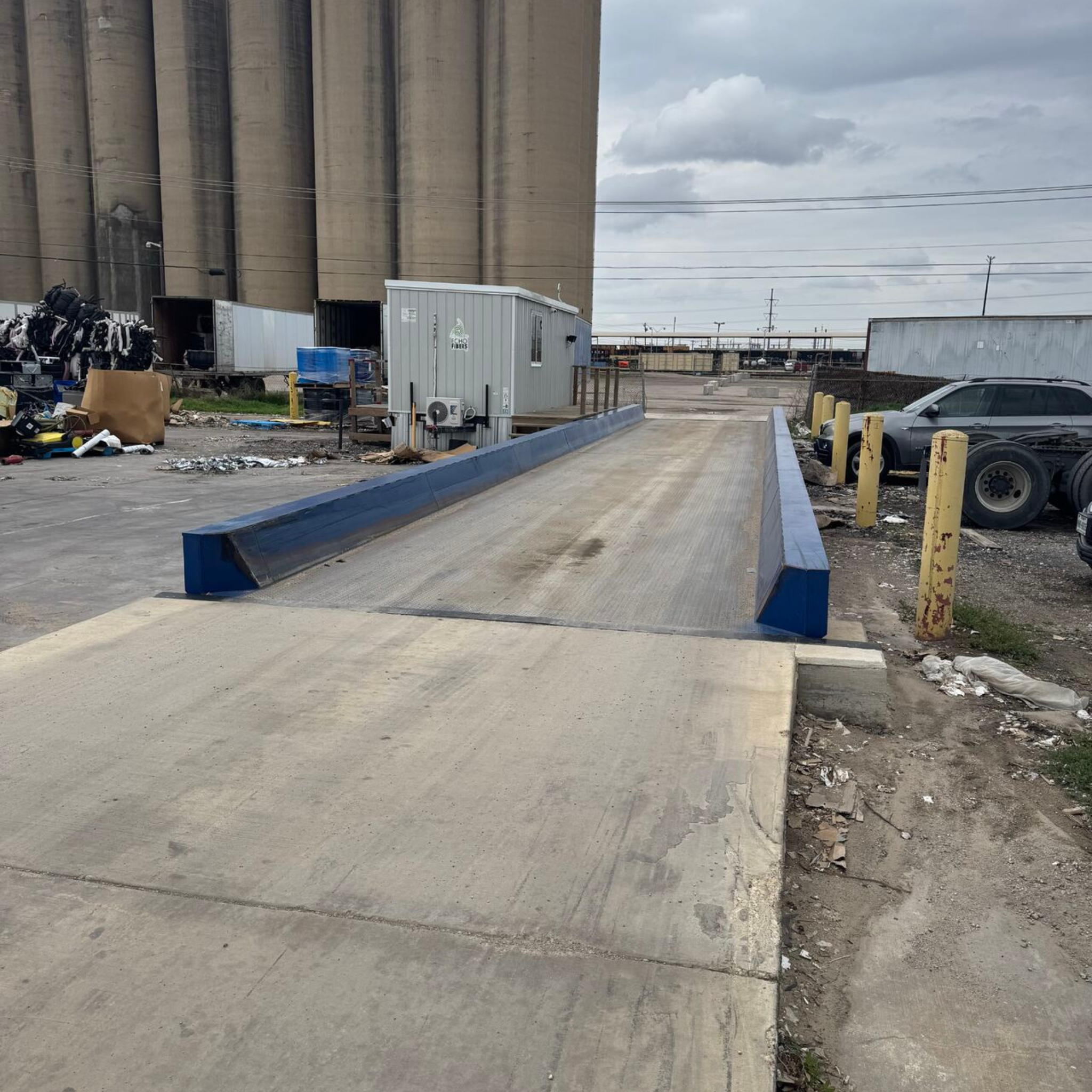 Used 2023 NTEP Certified SWS Sidewinder 70' x 11' Steel Deck Truck Scale System with Scale House – For Sale In Texas