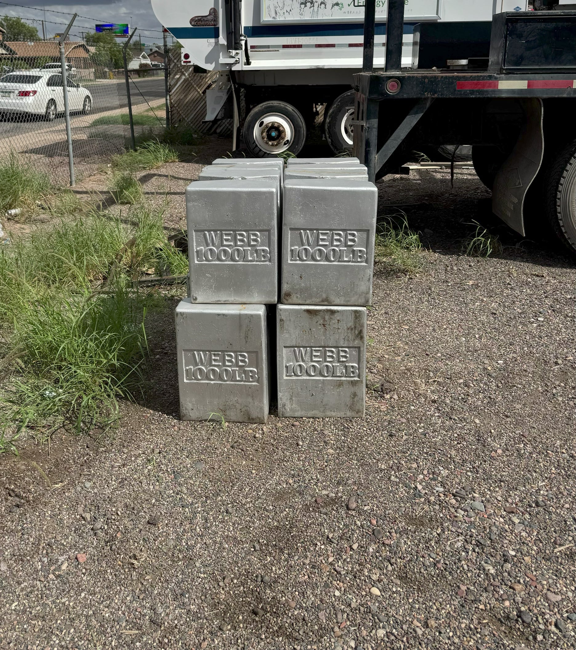 WEBB 1000 lb block-style test weight