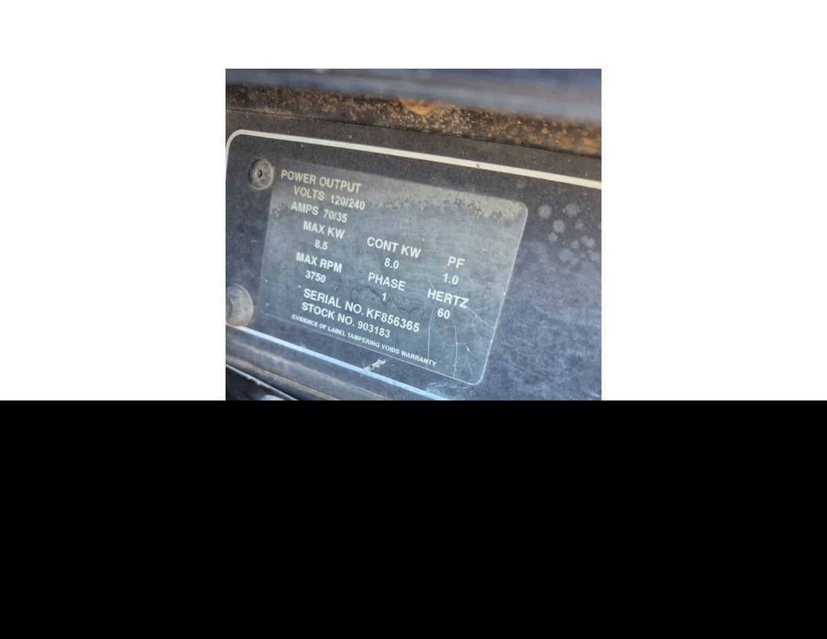 Miller welder data plate