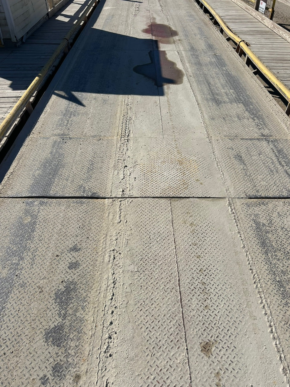 Used Fairbanks 70 x 10 steel deck truck scale