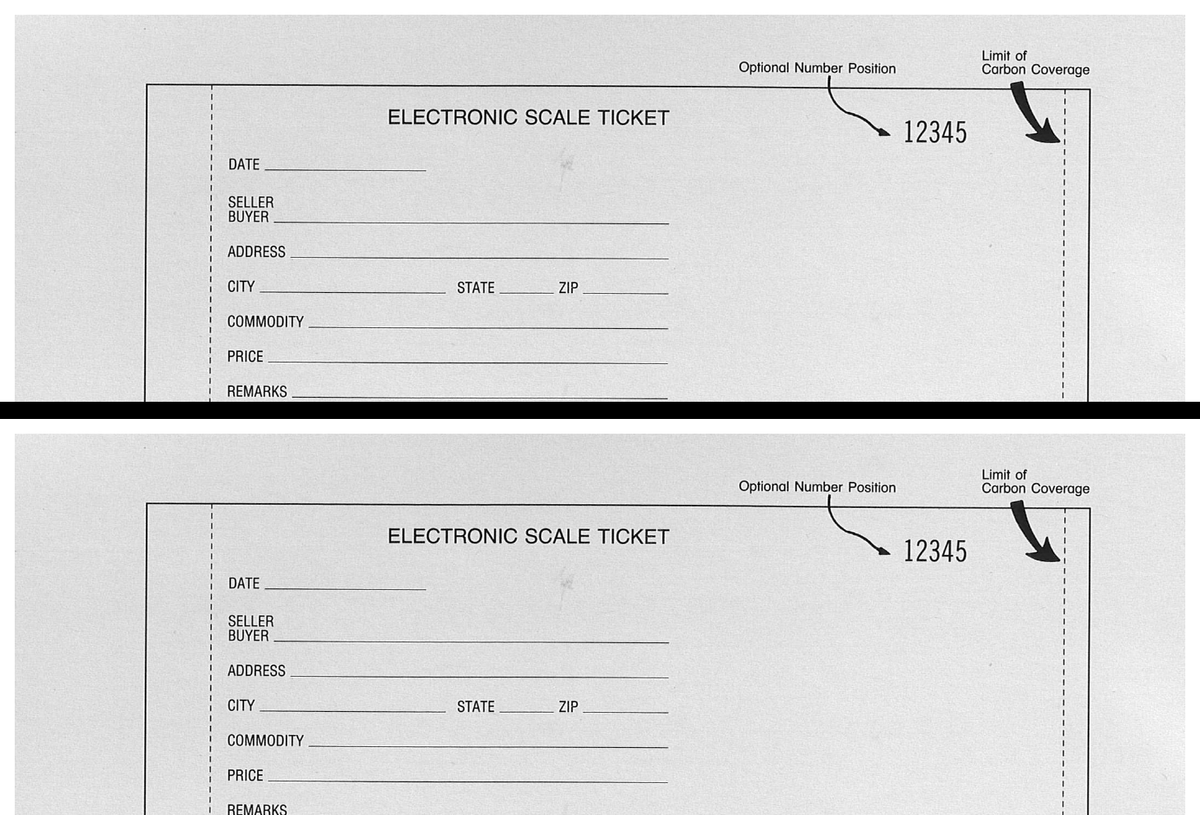 Standard Printing ES-4 Electronic 4-Part Scale Tickets - 2,000
