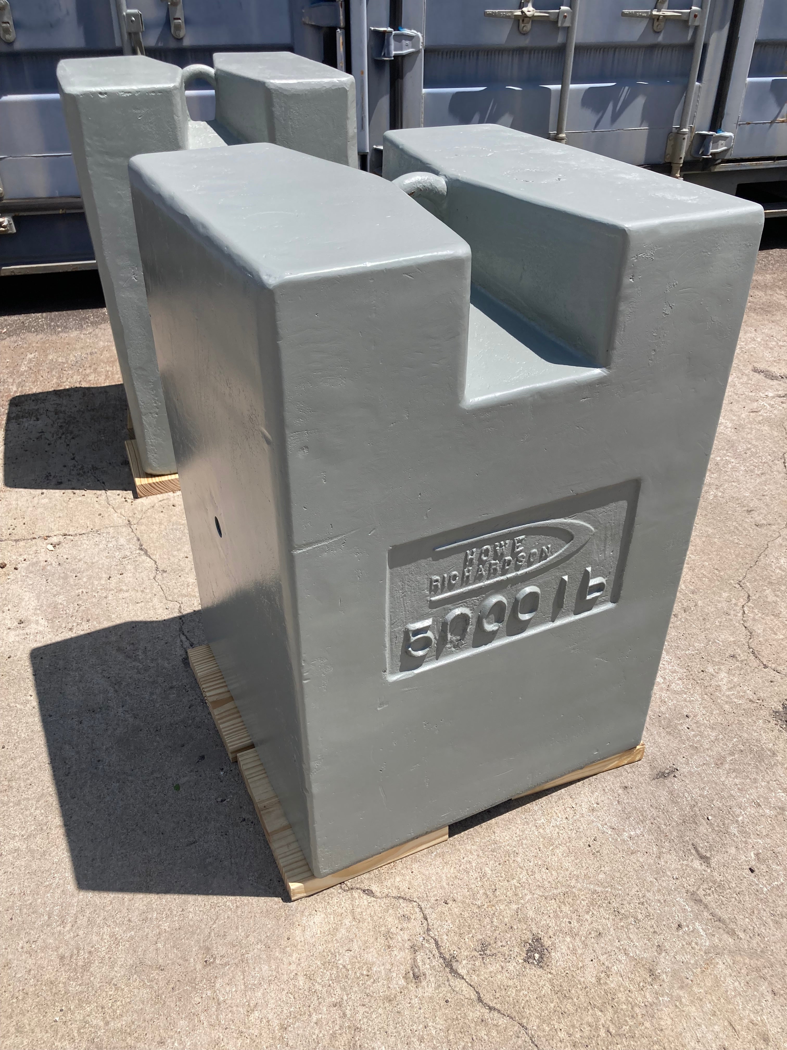 2 Used Howe Richardson 5,000 lb block style test weights-For Sale in OH
