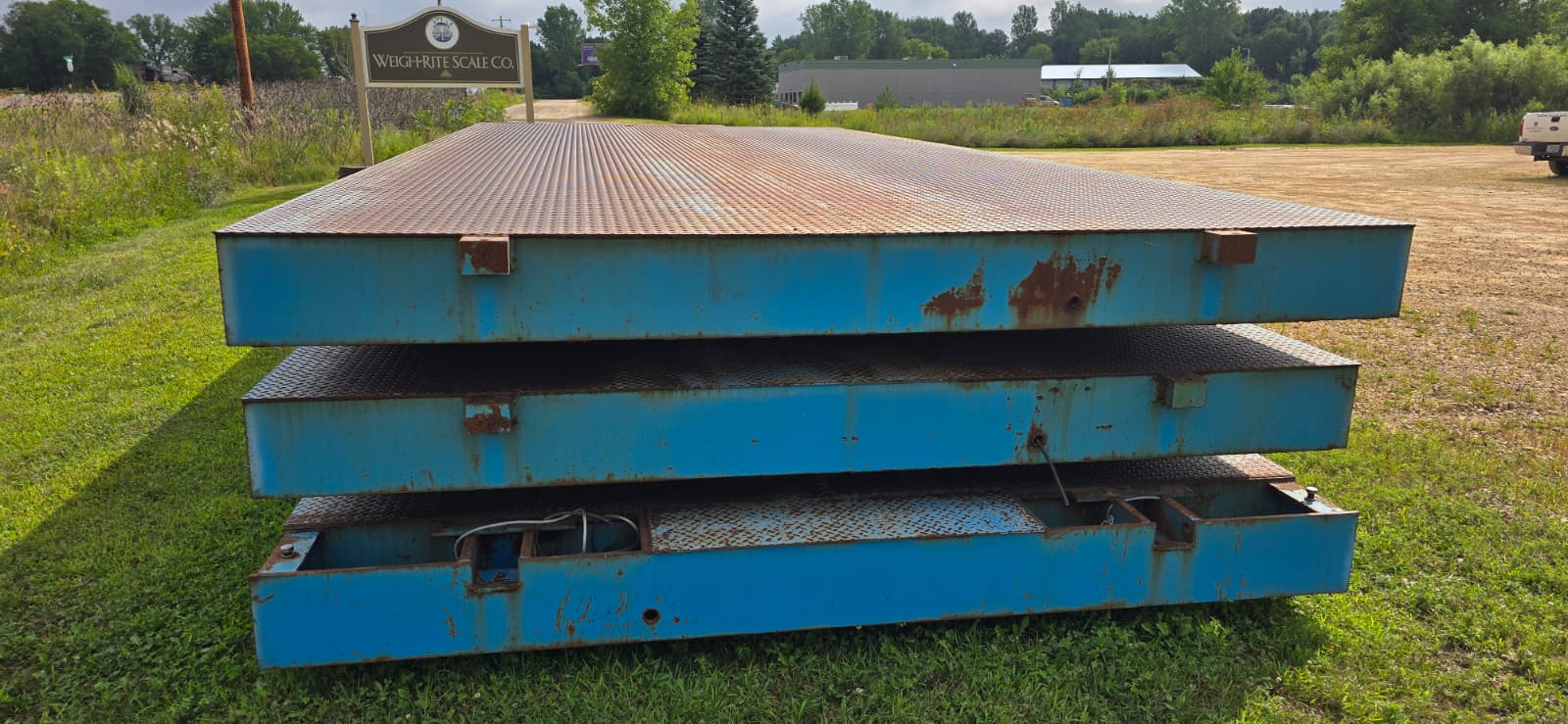 Used Avery Weigh Tronix BMS 70x10 Steel Deck Truck Scale - Wisconsin