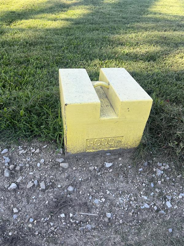 (4) Used 3000 lb Block Style Test Weights- For Sale in Indiana