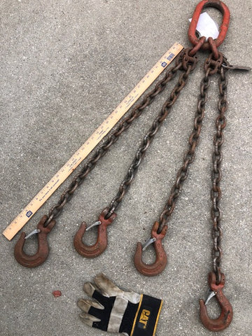 Used Crane Chain Set for Lifting Test Weights - Michigan