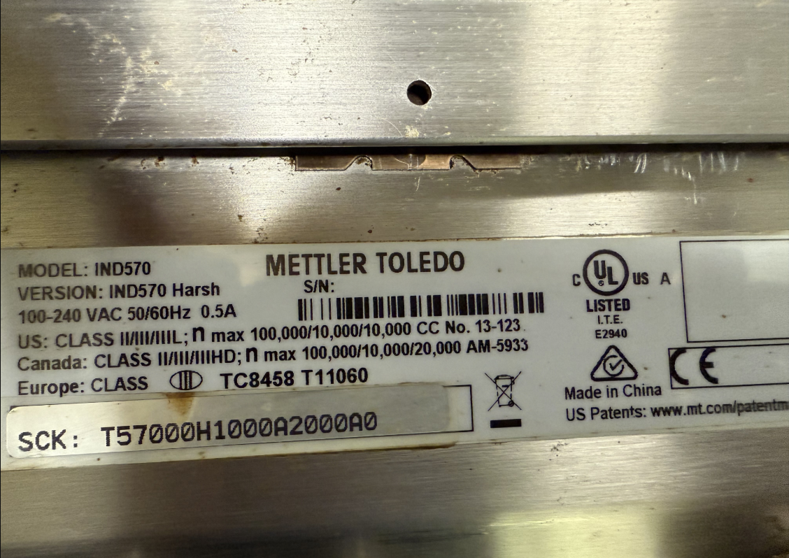 (2) Used Mettler Toledo PFA261 36x36 Floor Scales w. IND570 Scale Indicators - WA