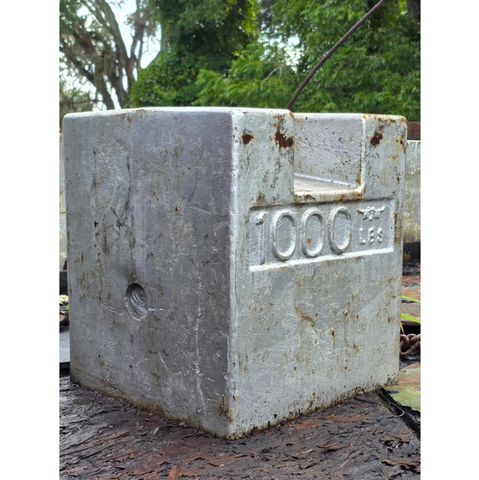 (4) 500 & (1) 1000 Used Block Style Test Weights - Florida