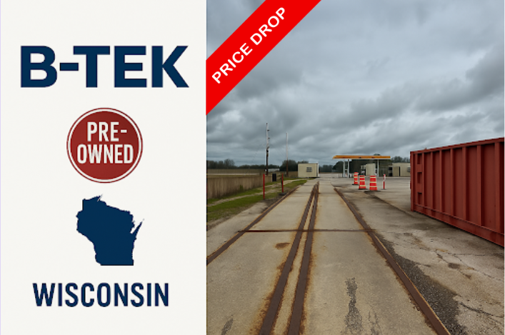 Pre-Owned B-Tek 72x11 Concrete Deck Truck Scale – Wisconsin