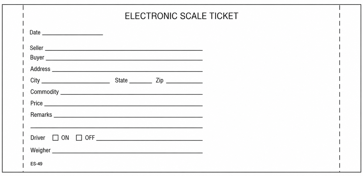 Electronic 4-Part Scale Tickets – ES-49