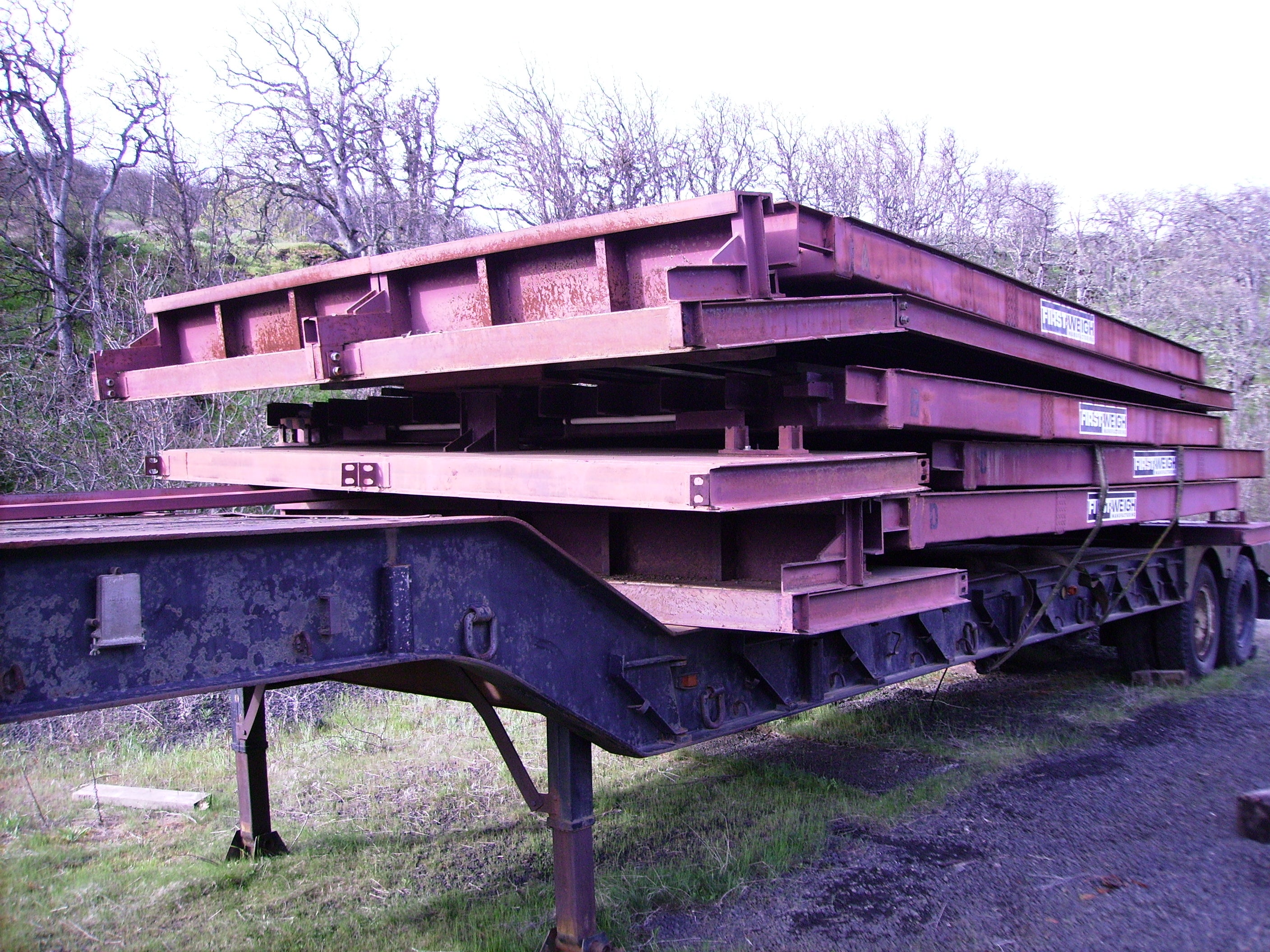 Used First Weigh Portable Steel Deck Truck Scale 70 x 11 - Oregon