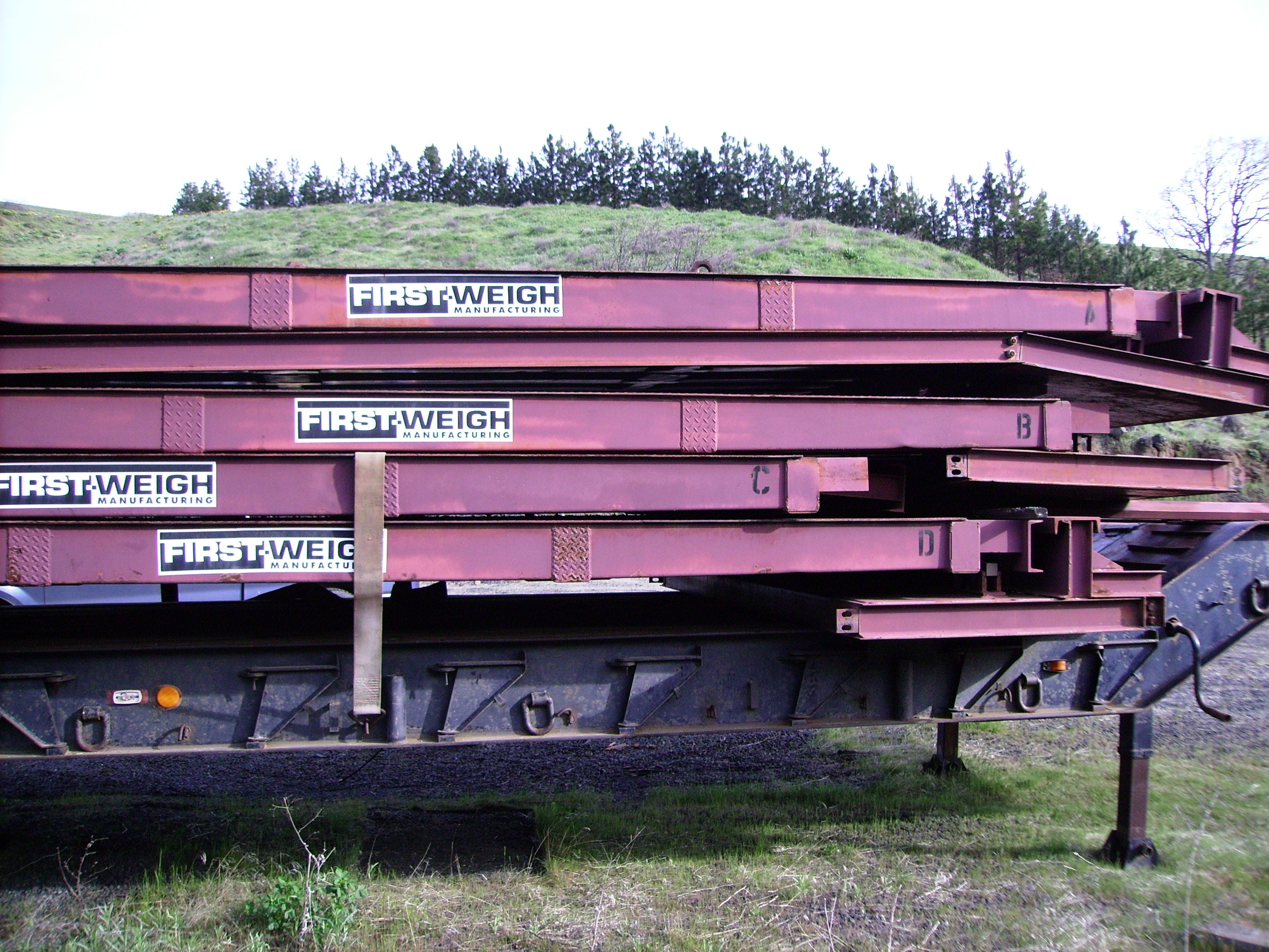 Used First Weigh Portable Steel Deck Truck Scale 70 x 11 - Oregon