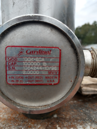 Used 100K Cardinal Truck Scale Load Cells Model 100K-SCA - For Sale in Florida