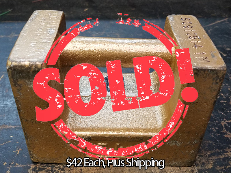 Used 5 kg Class F Grip Handle Test Weights - For Sale in South Carolina