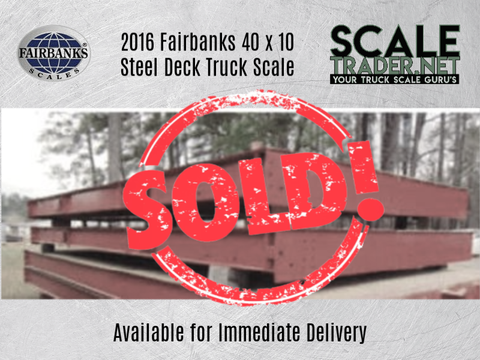 Never Used Fairbanks Talon HV Steel Deck Truck Scale 40 x 10 - For Sale in Mississippi