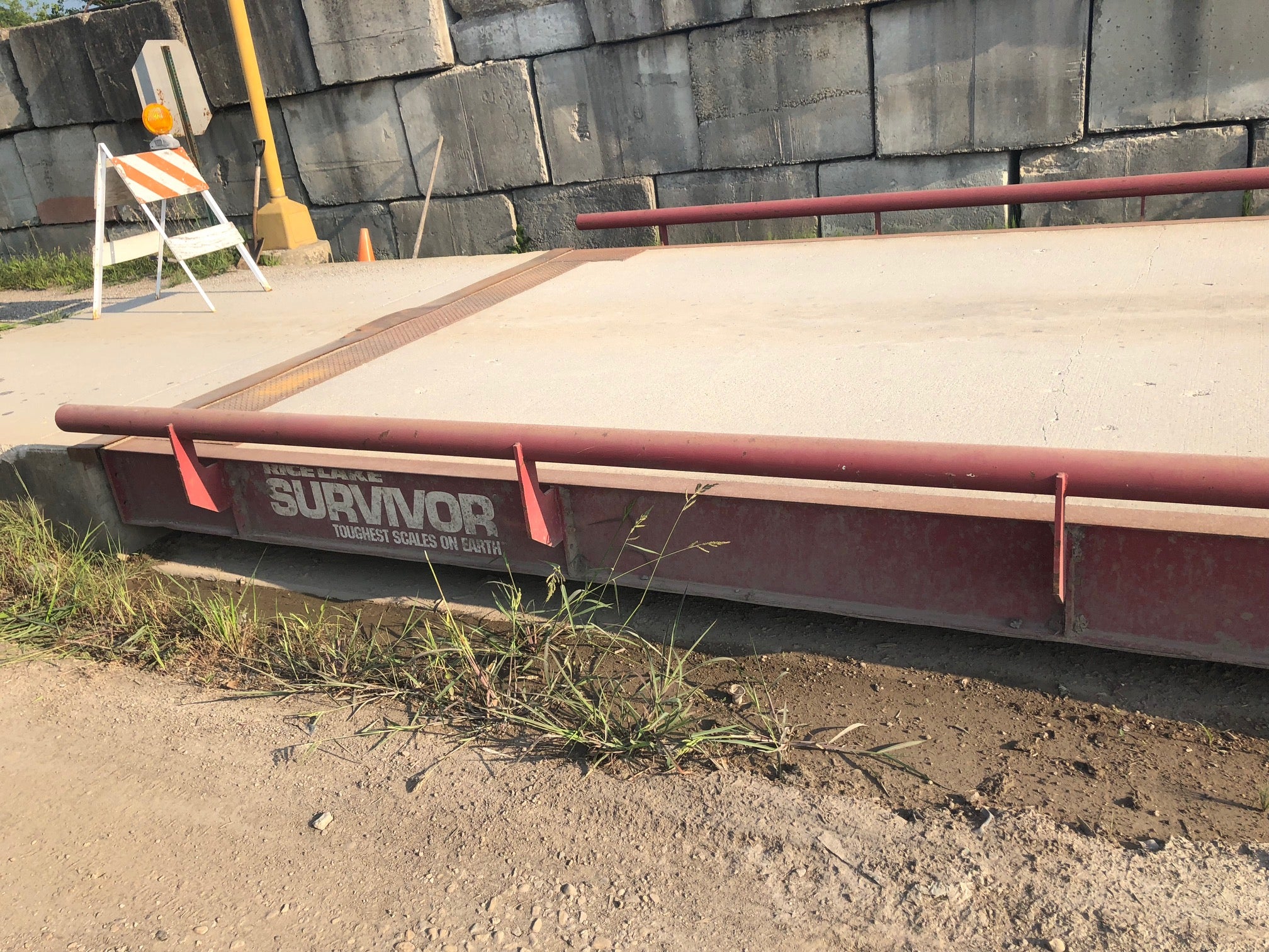 Used Rice Lake OTR Concrete Deck Truck Scale 70 x 11 - For Sale in Illinois