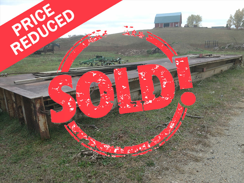 Used Powell Portable Steel Truck Scale 35 x 10 Platform 100,000 lb Capacity - For Sale in Michigan