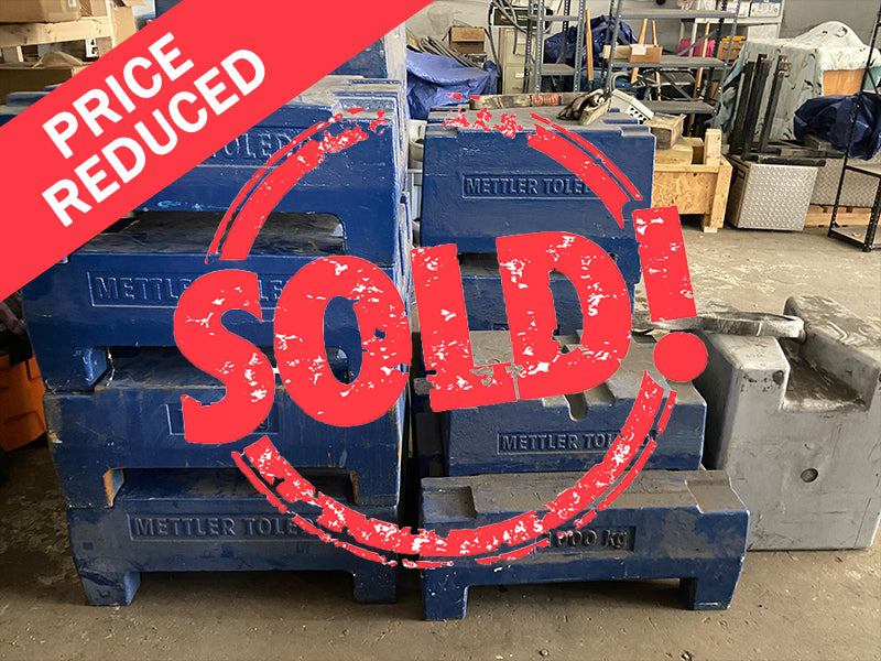 Lot of Mettler Toledo Test Weights, 1,000 kg and 2,000 kg