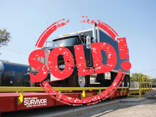 New Rice Lake OTR Survivor Steel Deck Truck Scale 70 x 10 - For Sale in Massachusetts