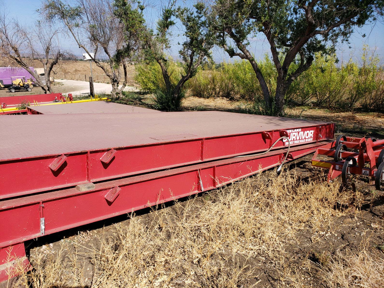 Used Rice Lake ATV Portable Truck Scale w/ 1 Ramp, 77' x 11' - For Sale in California