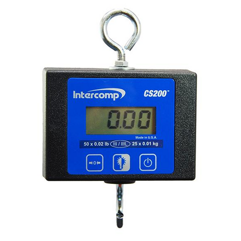 Intercomp CS200, Light Duty Digital Hanging Scale, 500 lb x 0.2 lb – SCALE  TRADER