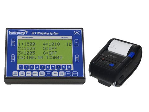 Intercomp 101225-RFX-P HH60 Wireless Handheld Scale Indicator with Bluetooth Thermal Printer RFX Wireless Weighing