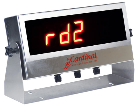 Cardinal, RD2, 2.25" LED Remote Display in Stainless Steel Enclosure & RS-232