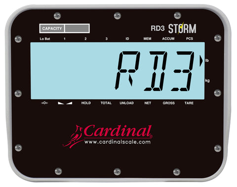 Cardinal, RD3, 2" LCD Economical Remote Display in IP66 Thermoplastic Enclosure