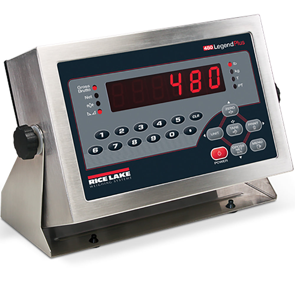 Rice Lake, 480+ Legend Series, Digital Weight Indicator, 115 VAC, NTEP